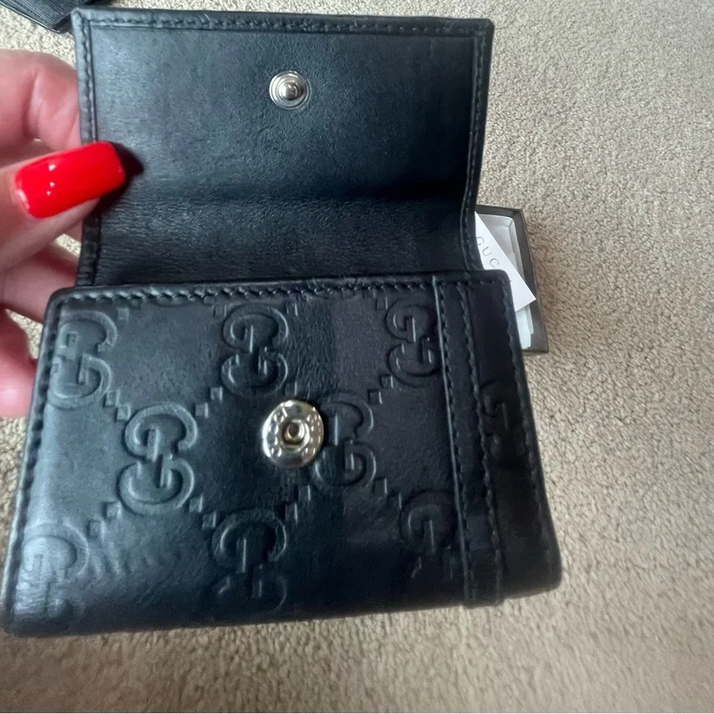 Gucci Black Leather Horsebit Key Card Holder - Picture 3 of 7